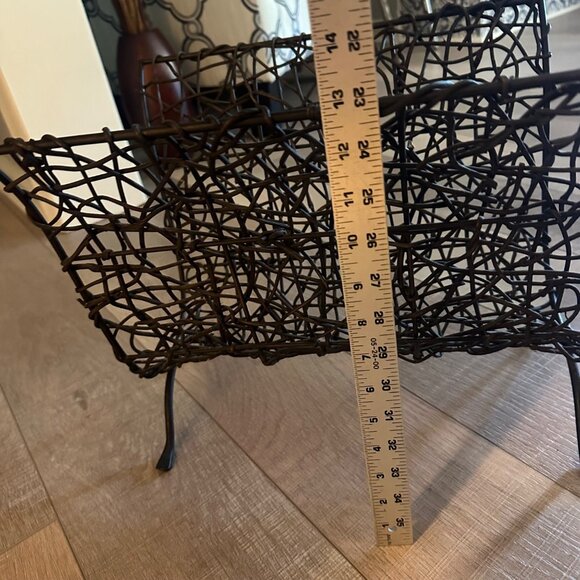 MAGAZINE RACK TOWEL HOLDER BLACK - Picture 7 of 9